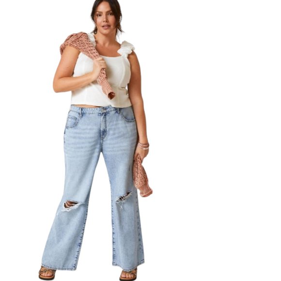 NEW Anthropologie | Pilcro The Joey High-Rise 90's Slouch Straight Jeans - Picture 1 of 11